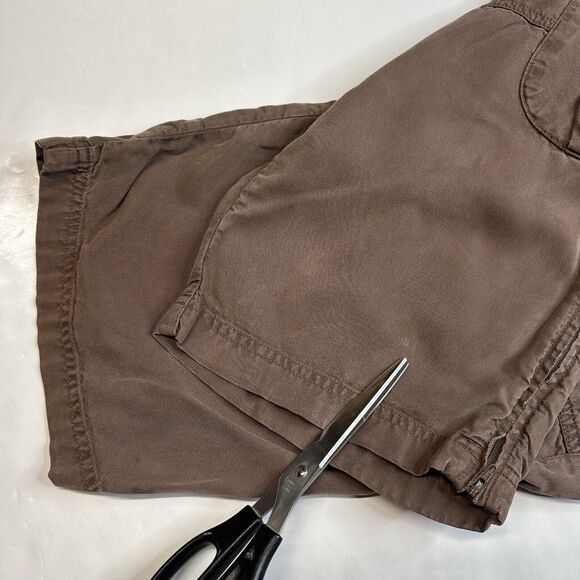 J Jill Cargo Crop Pants Womens 10 Petite Brown Tencell/Lyocell Casual Leisure - Picture 12 of 12